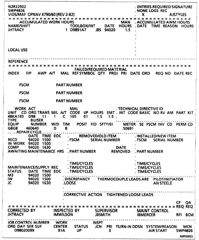 Repair Document