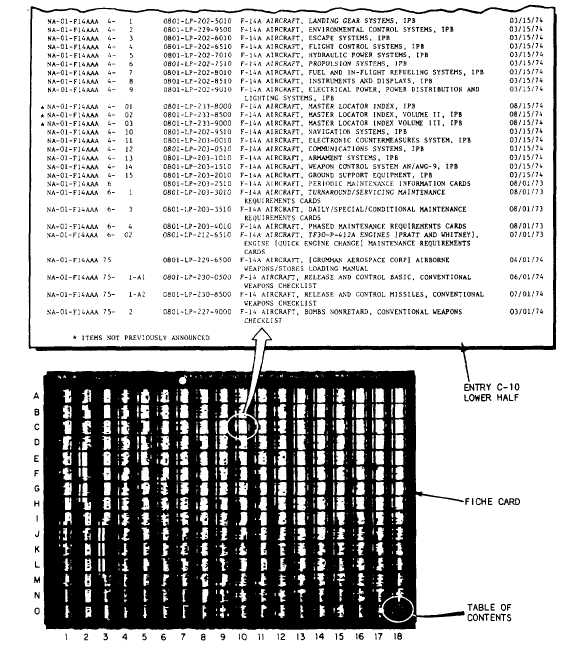 Microfiche card example